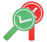 CONGARTENO Palette Bifacciali per Votazione in Classe 2 Pezzi Palette per Risposte Insegnanti Riutilizzabili in Plastica Strumenti per Valutazione e Partecipazione Studenti