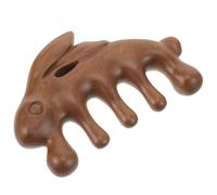 CONGARTENO Pettine da Massaggio in Legno Ergonomico per Cuoio Capelluto Denti Larghi Strumento per Massaggio Thailandese Sicuro e Durevole per Rilassamento e Benessere Quotidiano