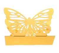 CONGARTENO Portatovaglioli Farfalla Dorato in Metallo Dispenser Verticale per Tavolo e Bancone Organizer Tovaglioli Resistente per Cucina Ristorante e Bagno Supporto Decorativo da Tavolo