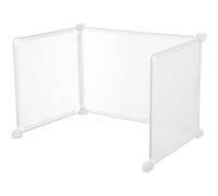CONGARTENO Schermo Privacy Trasparente Divisorio per Scrivania in Plastico Base Stabile e Portatile, Pannello di Protezione dagli Starnuti per Reception e Casse