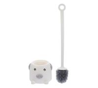 CONGARTENO Scopino WC Cartone Maiale con Setole Morbide e Supporto Grigio Spazzola Pulizia Angoli Bagno Resistente e