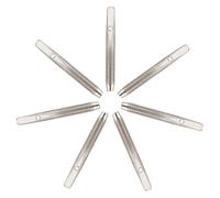 CONGARTENO Set da 7 Pezzi Perno in Metallo Argento per Arpa e Lira, Accessorio Resistente e Antigraffio per Corde, per Strumenti Musicali a Corda come Lyre e Guzheng