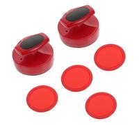 CONGARTENO Set Palette e Spingitori per Air Hockey 94Mm in Plastica Feltro Pezzi di Ricambio per Tavoli da Gioco Mini Hockey Accessori per Divertimento Familiare su Tavolo