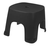 CONGARTENO Sgabello Bagno in Pvc Nero, Sgabello per Wc un Gradino Antiscivolo, Facile da Pulire, per Bagno la Vita Quotidiana