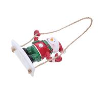 CONGARTENO Snowman Swing Tree Ornament in Resin Handpainted Mini Figurine With Whimsical Hanging Design Festive Holiday Decoration For Christmas Tree And Party Celebrations