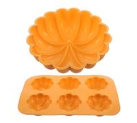CONGARTENO Stampo in Silicone a Forma di Zucca 2 Pezzi per Dolci Teglia da Forno per Torta di Zucca e Muffin Riutilizzabile Facile Sformatura Adatto per Halloween e Feste Autunnali