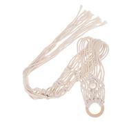CONGARTENO Supporto da Parete in Cotone per Chitarra ed Ukulele Macramè Appendi Strumento Stabile con Decorazione Nappe Adatto per Elettrica e Acustica Facile da Installare