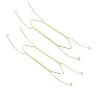 CONGARTENO Supporto per Piastra a Muro in Lega di Rame Resistente Gancio a Molla Invisibile, 2 Pezzi per Appendere Piatti e Vassoi, per Esposizione in Cucina e Sala da Pranzo