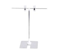 CONGARTENO Supporto Poster Telescopico in Inossidabile Forma T Espositore da Tavolo Antiscivolo per Supermercati e Negozi Base e Design Due Vie per Visualizzazione