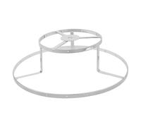 CONGARTENO Telaio Paralume in Ferro 26 Cm Doppio Strato Argento Supporto per Paralume Fai da Te Accessorio per Lampade da Tavolo e Soffitto Gabbia Piccola in Filo Metallico