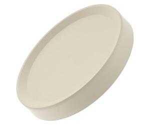 CONGARTENO Vassoio per Vasi Rotondo con Ruote, Metallo Plastica, 21,5cm | Drenaggio Integrato, Mantiene L’area Pulita, Rotelle Nascoste a 360 Gradi, per Vasi in Ceramica e Anfore