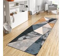 CONGCLI Tappeto Cucina Passatoia 90 x 165 cm Lavabile Antiscivolo e Multiuso Resistente All'Usura Antimacchia Tappeto Passatoia Cucina per Corridoio, Lavanderia, Ufficio, A