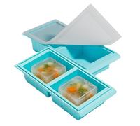 Congelatore a cubo - Contenitore riutilizzabile per alimenti a prova di perdite, in silicone con coperchi - per brodo, zuppa, salsa, preparazione dei pasti, congelamento, cottura a casa, cucina