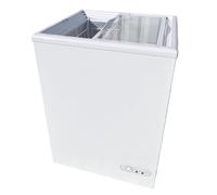 Congelatore baule 97L - Vetro piano - Temperatura -18°C - Isolamento 70mm - Compatto ed Risparmio energetico - 1 cestello incluso
