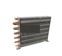Congelatore Congelatore Condensatore 1/5HP | Raffreddato ad aria raffreddato ad acqua alluminio Fin tubo di rame radiatore Fin Scambiatore di calore senza guscio (argento