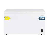 Congelatore Orizzontale Cecotec 418L Bolero CoolMarket Chest 418P Bianco E. Cestello con Maniglie, Controllo Elettronico LED, Ruote, UltraContact D-Cool, Doppia Funzione, Porta ZeroG (80º-30º) e