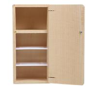 Congelatore per casa delle bambole Mini frigorifero non verniciato La casa