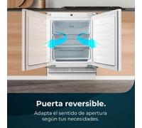 Cecotec Mini Congelatore Integrabile 101 L Bolero Coolmarket TF BI 101 White E. Display Touch e Fast Freezing, Porta Reversibile, Temperatura Regolabile da -14 °C a -24 °C, LED interno, Allarme