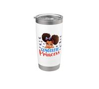 Congolese Princess DR Congo Nero ragazze bambini Bicchiere termico in acciaio inox doppia parete
