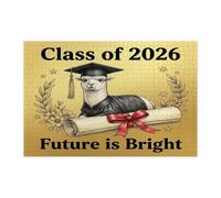 Congrats Grad Alpaca Puzzle per adulti 1000 pezzi, Diploma di laurea puzzle in legno animale el 2026, decorazioni per l'intrattenimento domestico