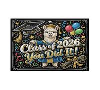 Congrats Grad Alpaca Puzzle per adulti 1000 pezzi, You Did It Graduation, puzzle stampati in legno classe 2026, decorazioni per l'intrattenimento domestico