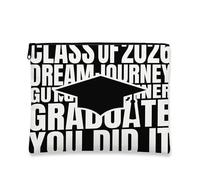 Congrats Grad - Trousse da viaggio moderna per cerimonia di laurea, borsa da viaggio per donne, piccola borsa portatile in tela con cerniera, borsa da toilette classe 2026, 17,8 x 22,9 cm