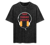 CONGRATULATE Not Today Vecna Headphones Men's Black T-Shirt Unisex Tee S