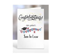 Congratulations on your graduation Son In Law biglietto regalo, regali per uomini, donne, donne, uomini, uomini, A5-130_172