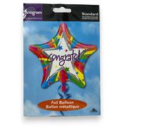 Congratulazioni a Forma di Stella Palloncino Congratulazioni 48.3cm Lamina