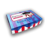 "Congratulazioni per la Laurea" Candy Box Ape Ice Scatola da 1kg Di Caramelle Gommose Frizzanti Zuccherate Personalizzata Scegli a 6 Gusti Idea Regalo Auguri Dottore Dottoressa Diploma Tocco Cappello
