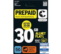congstar Contratto continuativo mensile Allnet Flat Plus [SIM, Micro-SIM e Nano-SIM] (1 GB di dati flat rate a 21 Mbit/s, Allnet Flat in tutte le reti tedesche)