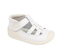 Conguitos - Sandali bianchi per i primi passi della neonata (Sabbia/Taglia 23) per Bambina (Bianco/taglia 23)