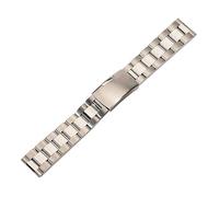 CongYi 18mm 20mm 22mm 24mm 26mm 28mm 30mm Cinturino for Orologio in Acciaio Inossidabile Cinturino in Metallo Classico Solido for Orologio da Polso con Perni(Silver_22mm)