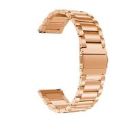 CongYi Cinturino for Orologio in Acciaio Inossidabile Massiccio Milanese A Sgancio Rapido da 18 Mm, 20 Mm, 22 Mm, 24 Mm, Fibbia Pieghevole for Cinturino Dell'orologio(Rosegold sanzhu_18mm)