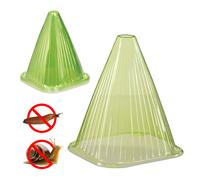 Coni Antilumache Copri Piante Protezioni Copripiante Orto Plastica PVC Verde Set