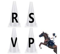 Coni Con Lettere Per Dressage | Segnalini Sportivi per Dressage - Attrezzatura per Addestramento Equino Competitivo con Coni Segnaletici e Lettere per Cavalieri