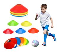 Coni da Allenamento,Rotondi Allenamento,Coni per Allenamento Calcio,Coni a Disco per l'Allenamento,Calcio Accessori,Ostacoli Allenamento,per l'allenamento Calcio e Marcatura del Campo (20pcs)