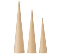 Coni decorativi alti, altezza: 20-25-30 cm, 3 assortiti
