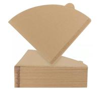 Coni di carta per caffè, Filtri for caffè in legno conico multicolore da 300 pezzi for la maggior parte dei birrai(Brown)