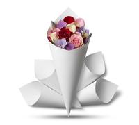 Coni di Carta per Riso e Confetti Matrimonio, 50 Pezzi Coni Porta Riso e Porta Confetti per Decorazioni Nuziali, Bomboniere e Coriandoli, 15 cm