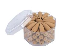 Coni di Incenso di Riflusso 70 Pz Backflow Rosa Giglio Osmanthus Sandalo Agarwood Ambrosia Artemisia per Bruciatore di Incenso