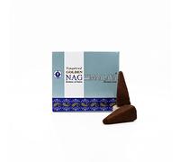 Coni di incenso naturali Golden Nag Himalaya - 10 Coni di incenso con supporto in ceramica incluso - Fragranze Pure per Yoga, Meditazione ed Aromaterapia