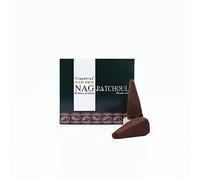 Coni di incenso naturali Golden Nag Patchouli - 10 Coni di incenso con supporto in ceramica incluso - Fragranze Pure per Yoga, Meditazione ed Aromaterapia