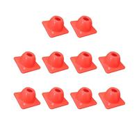 Coni di marcatura, 10 pezzi per percorsi di perforazione | Marcatori separati con basi quadrate, layout flessibile di percorso e zona, per campi in erba e pratica comunitaria
