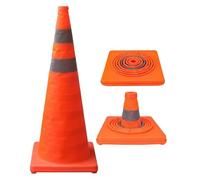 Coni di sicurezza del traffico, cono di sicurezza arancione pieghevole per strada, scuola, parco giochi e parcheggi con un design stabile per barriere impermeabile per uso industria