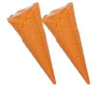 Coni Gelato Realistici 2 Pezzi in Pvc, Riproduzione per Gioco