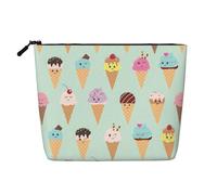 Coni gelato Una borsa da viaggio versatile per il trucco, ideale per routine quotidiane e viaggi di lavoro, Nero , Taglia unica, Beauty case