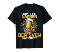 Coni Il Suo Pazzo Sven ha sete - Birra Bevitore di Birra Sven Maglietta