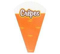 Coni Per Crepes 170 G/M2 19X12X2,5 Cm Bianco Cartone - 250 Unità
