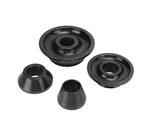 Coni per equilibratrice Torvex, set di coni conici in acciaio al carbonio da 4 pezzi adattatori di centraggio per strumento di riparazione pneumatici per albero da 36 mm per auto,